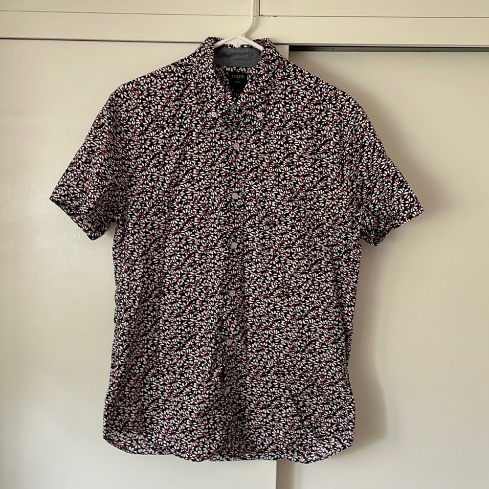 J. Crew Factory Men's Flower Button-front pocket shirt